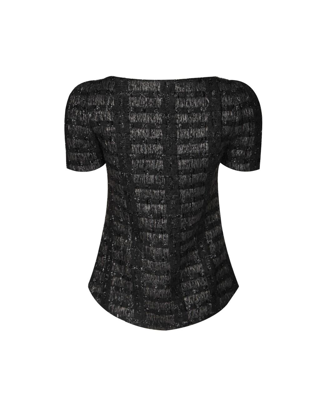 RUE AGTHONIS Black Lendemain Top