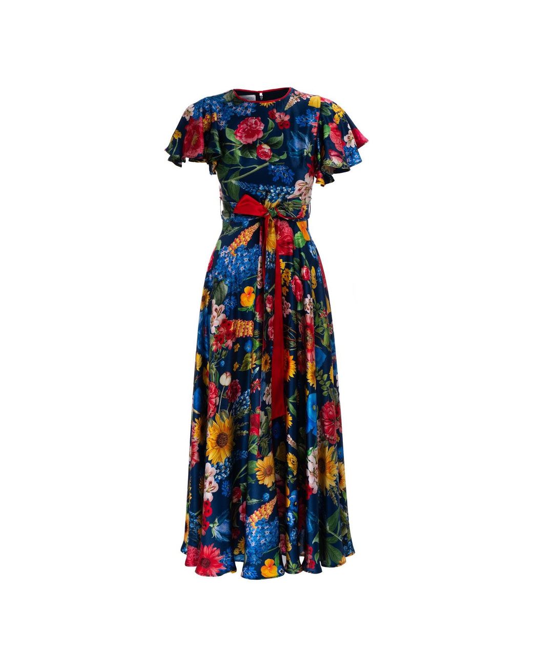 Sofia Tsereteli Blue Blossom Garden Gown With Bow