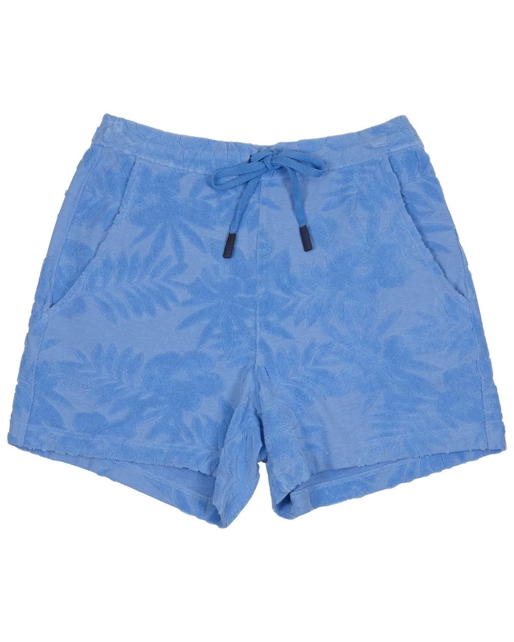 Lords of Harlech Blue Tess Drawstring Terry Toweling Short