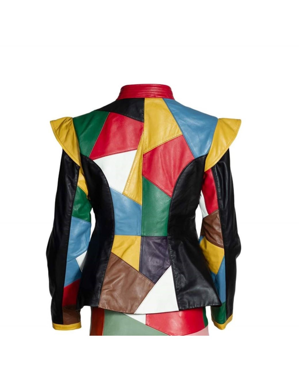 Zasta Studio Red The Virago Italian Leather Jacket & Skirt