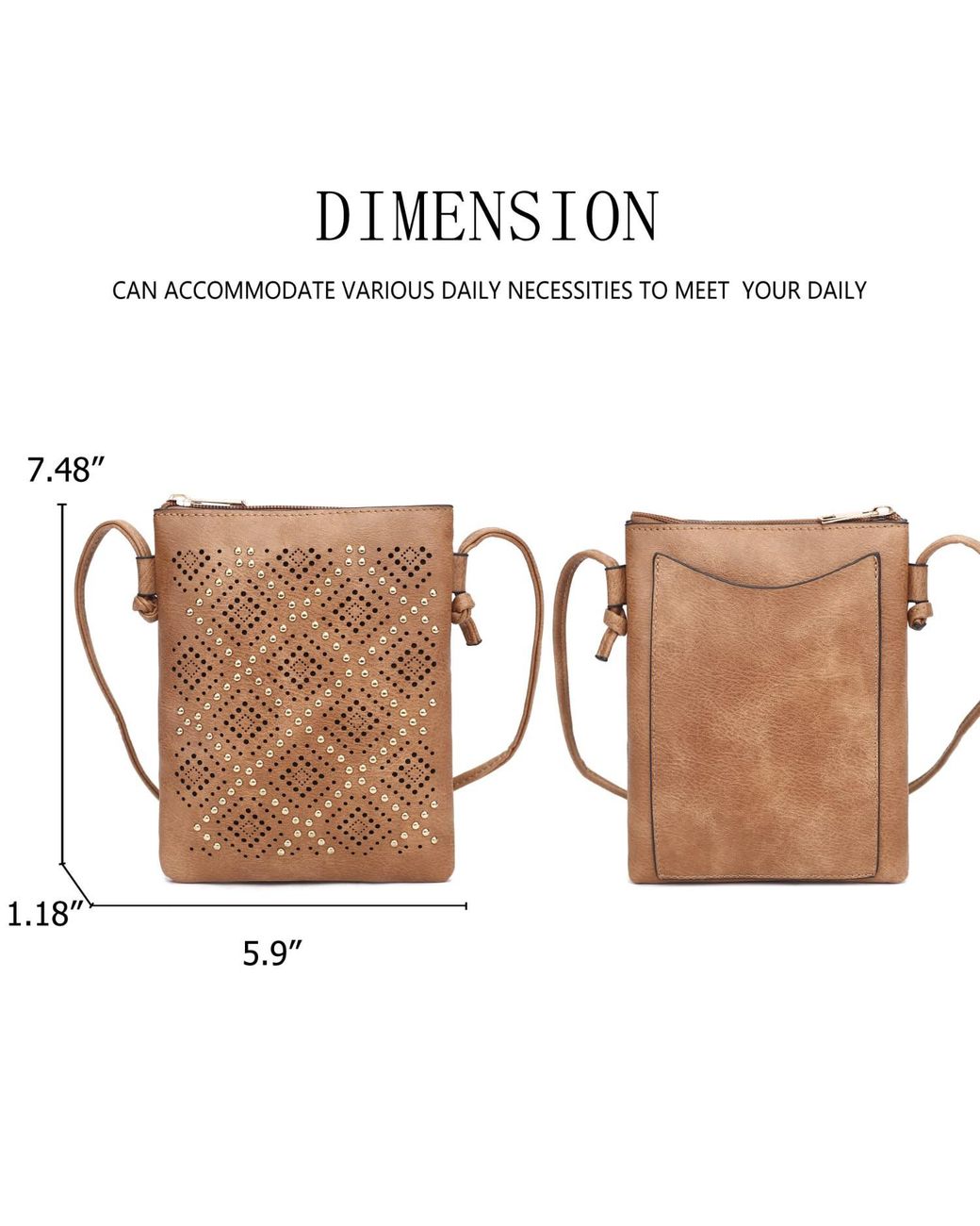 Mkf Collection - J'omor Natural Neutrals Leysha Crossbody Bag