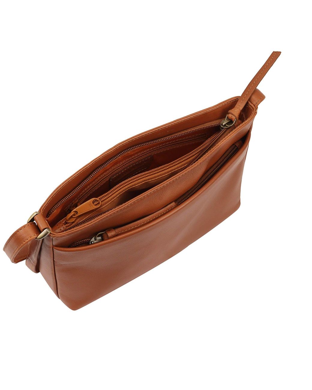 Lloyd Baker Brown Tamarra Leather Crossbody Bag