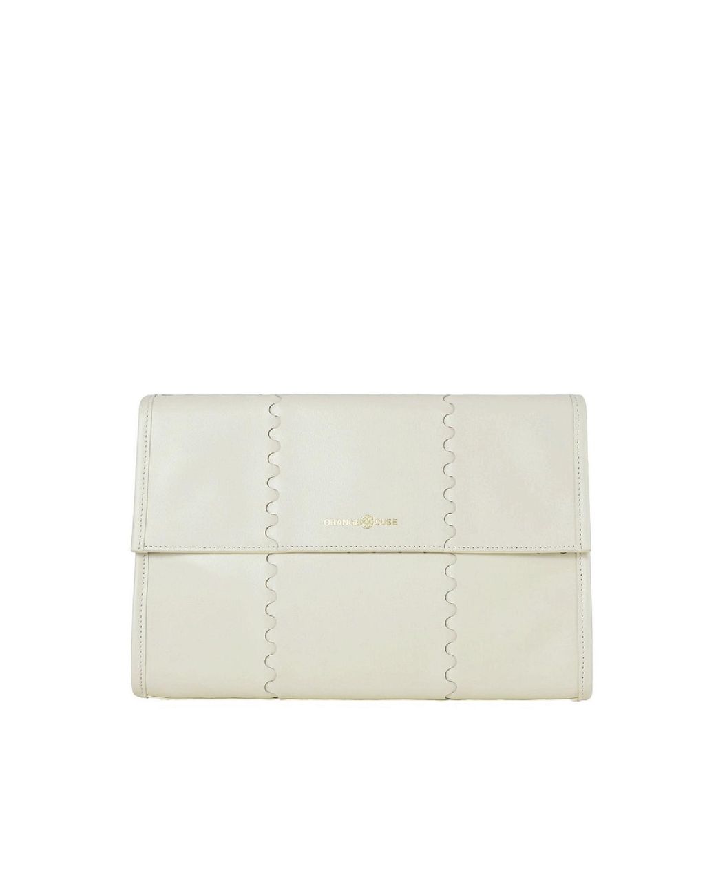 Orange Cube White Mosaic Messenger Bag