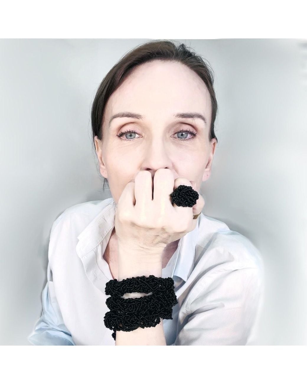 Dopamine Fix by Martina Nunez Black Knot What It Looks Like Chunky Bracelet