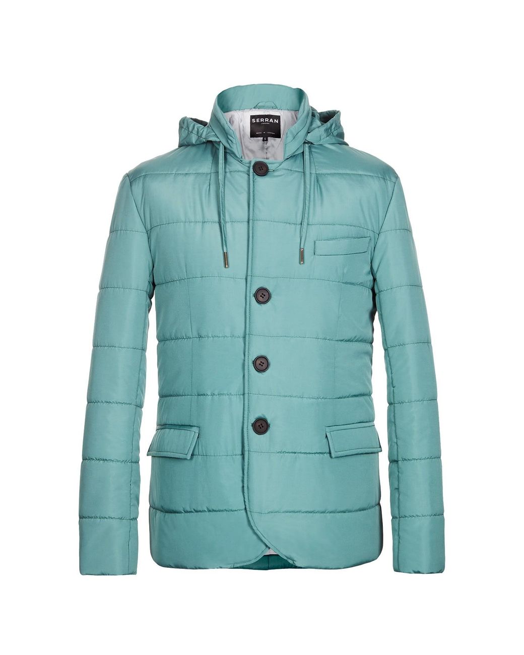 SEREN LONDON Blue Puffer Suit Jacket for men