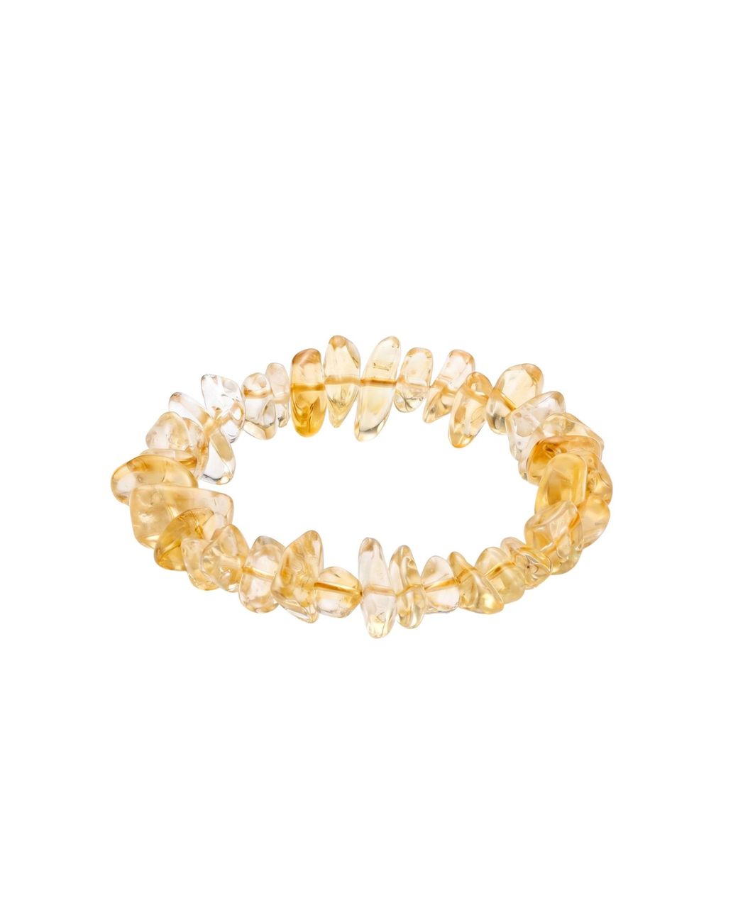 seree Metallic Champagne Citrine Beaded Bracelet