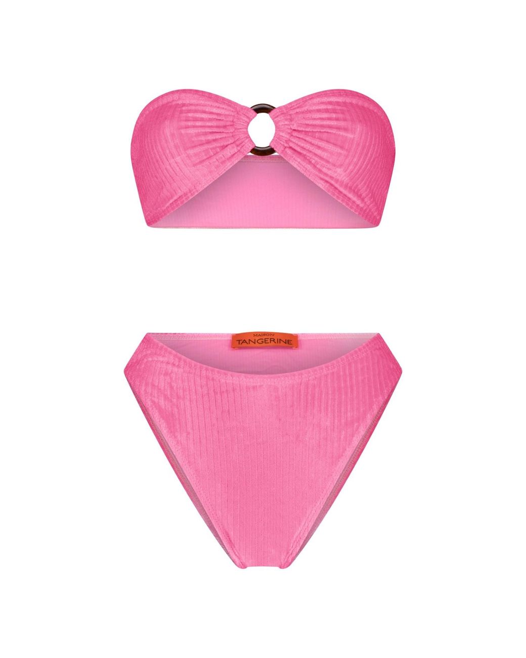 Maison Tangerine Purple Santorini Velvet Swimsuit Barbie Bikini