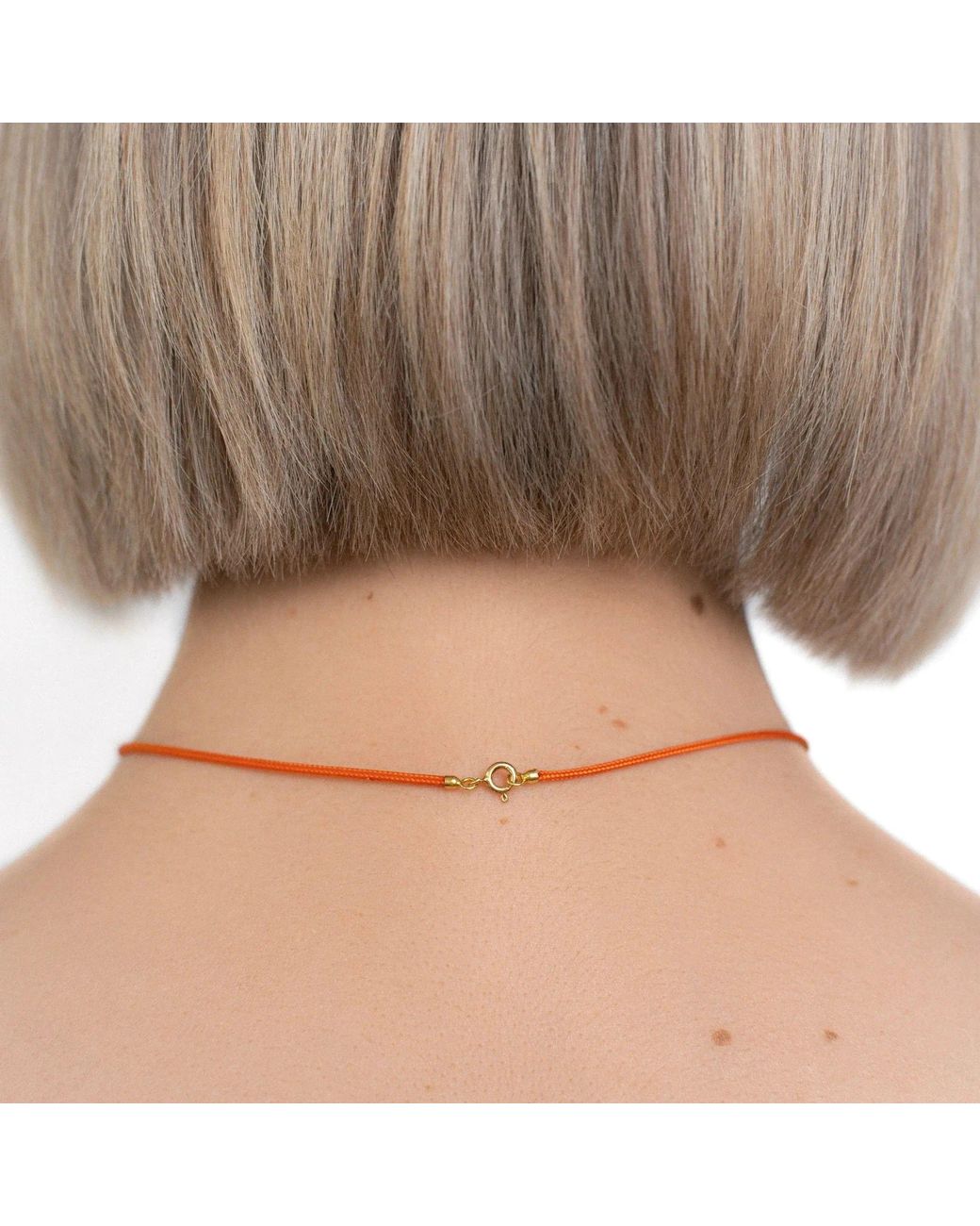 Pearl Code Red Italian Cord With-Plated Clasp