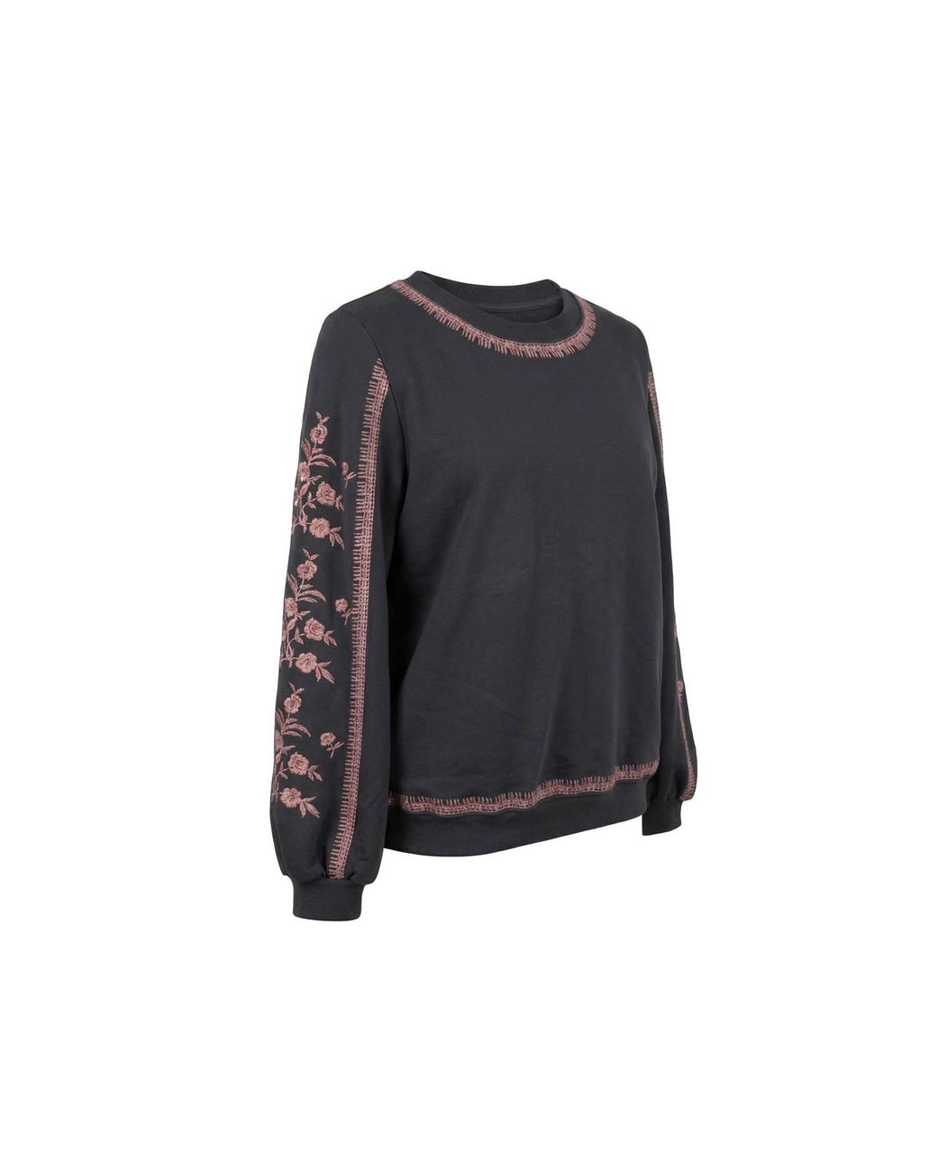 Nooki Design Black Catalina Embroidered Sweater
