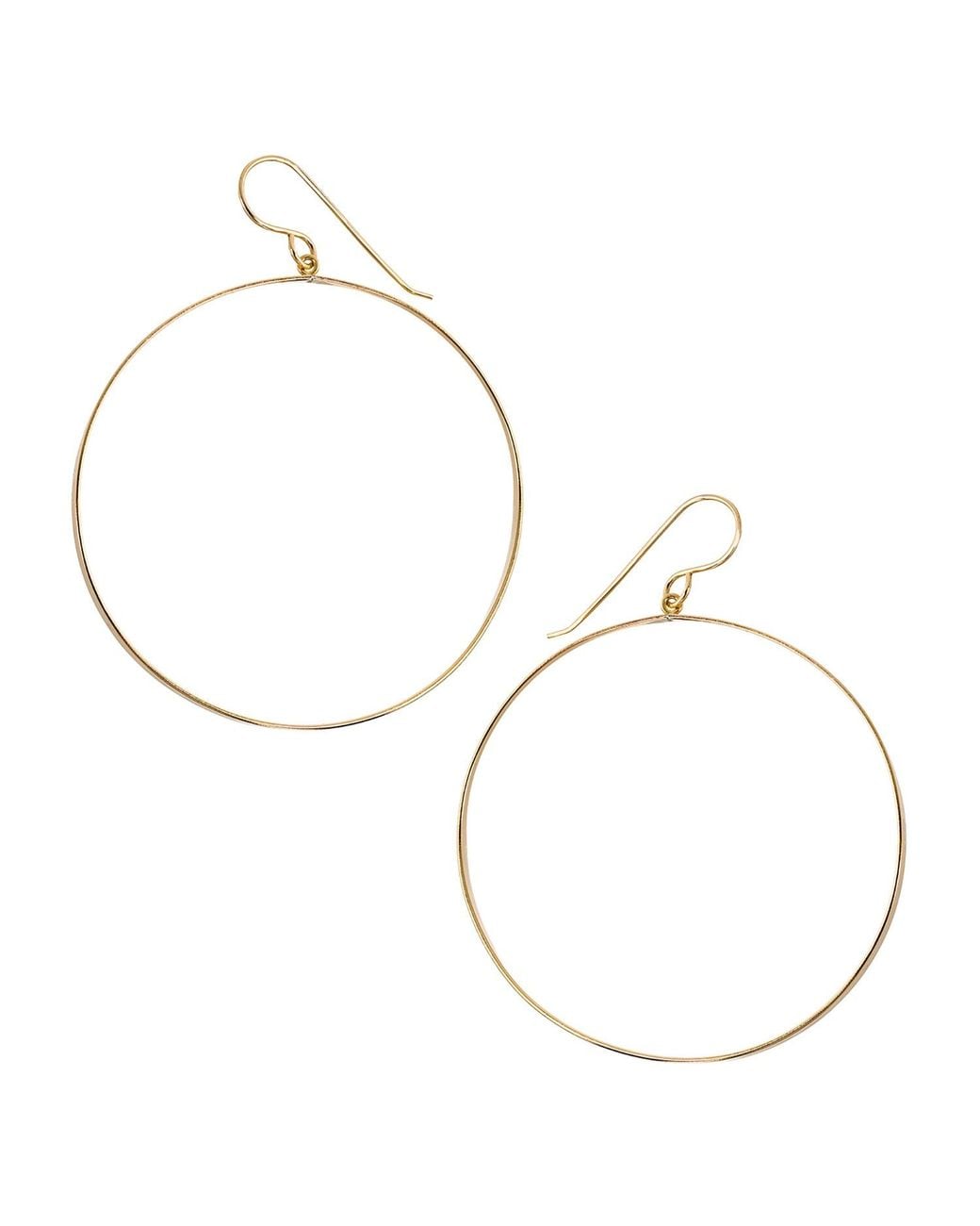 Heather Hawkins Jewelry Metallic Flat-Filled Hoops