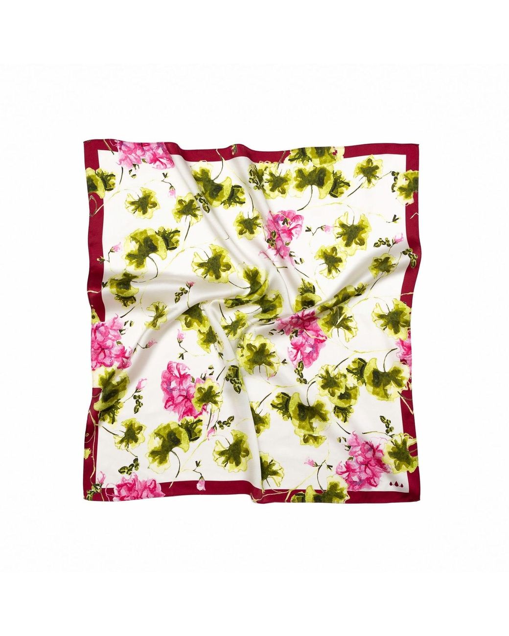 RainSisters Multicolor Medium Floral Natural Silk Scarf