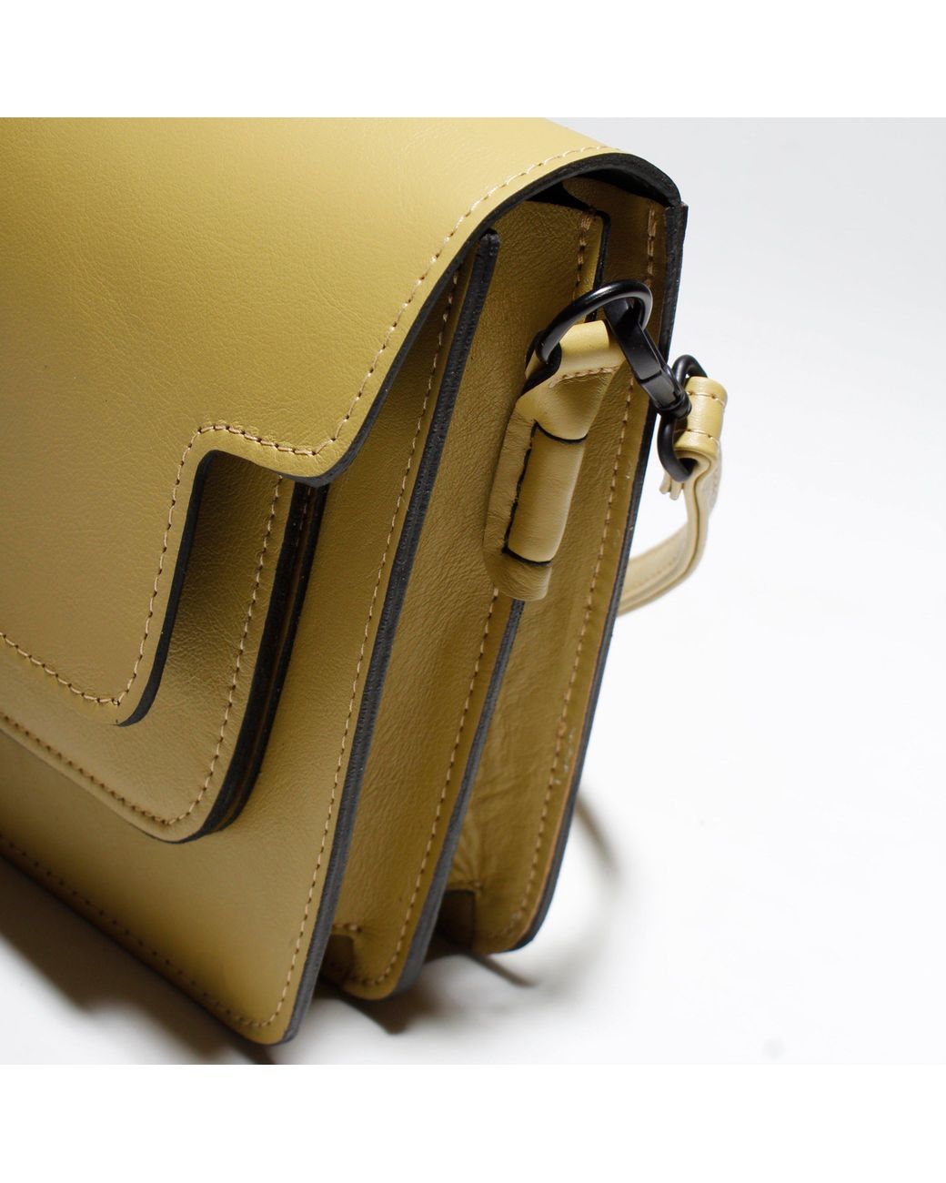 Mafalda Metallic Maia Leather Shoulder Bag