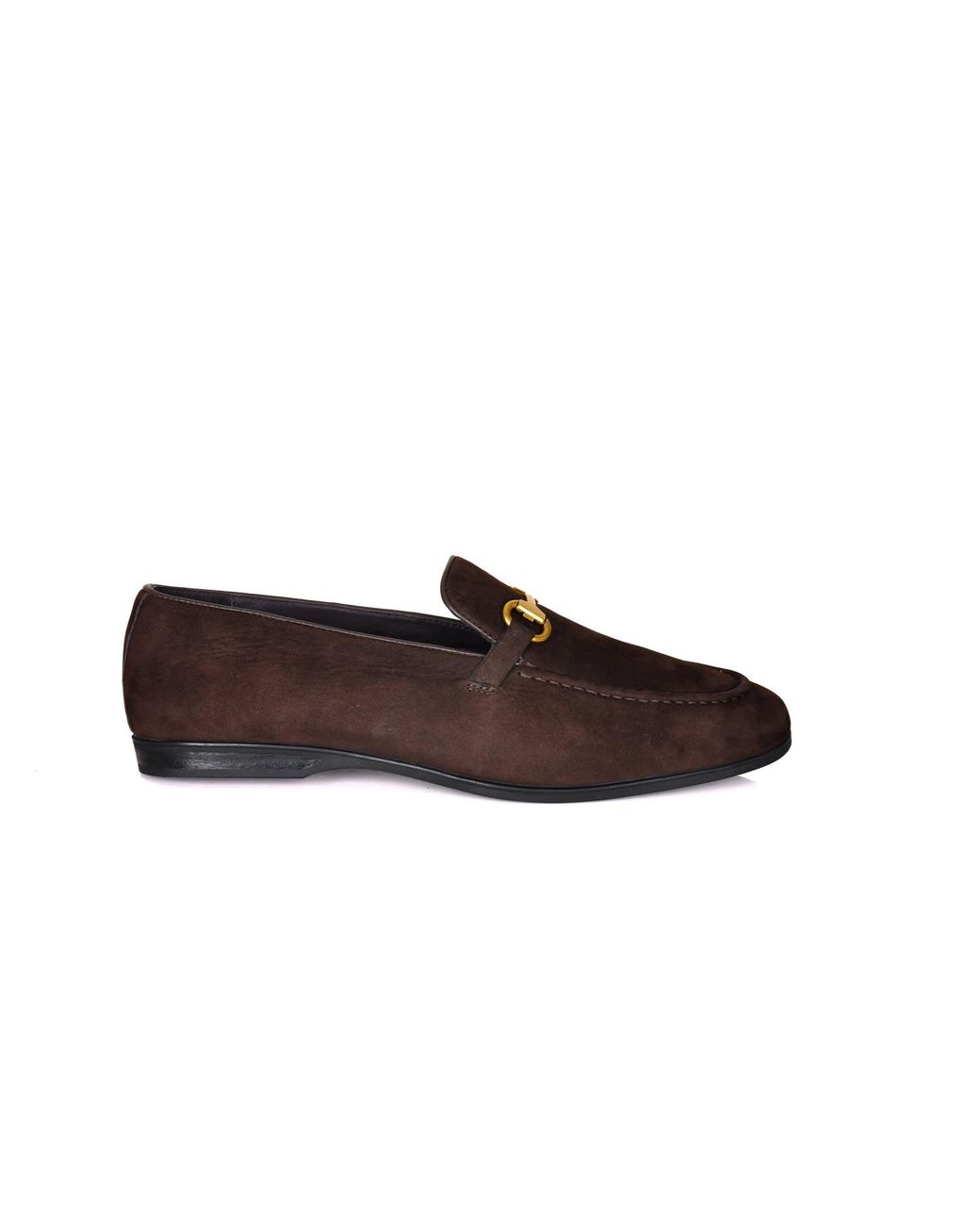 DAVID WEJ Brown Lorenzo Suede Loafers for men
