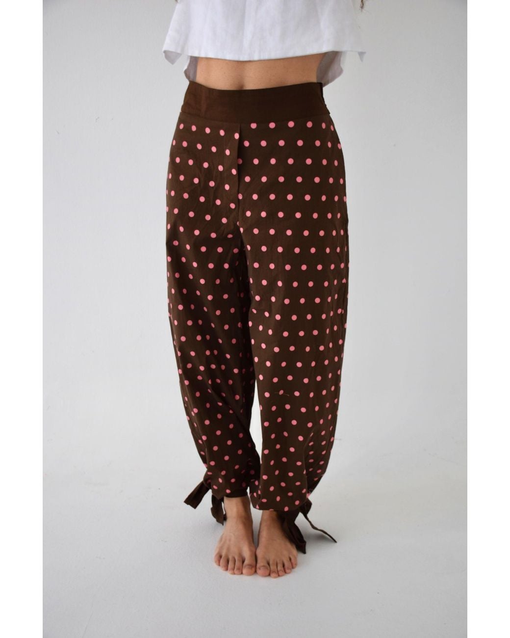 Mind Traveler Brown Lia And Polka Dot Trousers