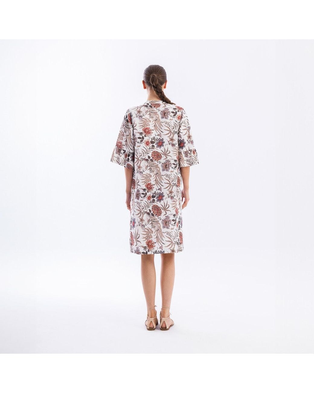 Haris Cotton Multicolor Printed Dress