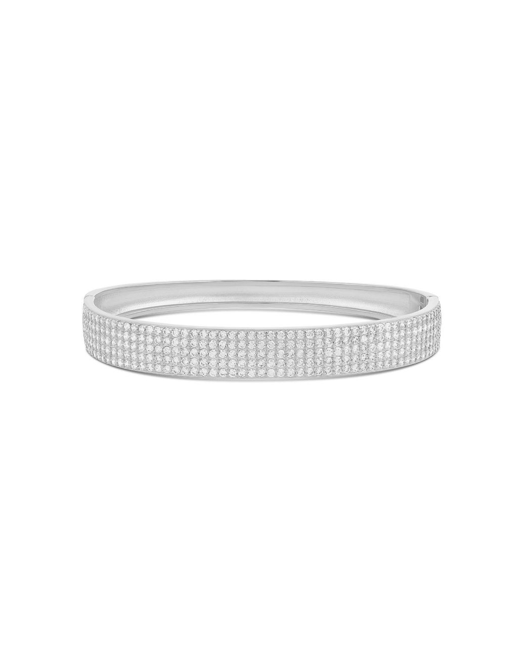 SHYMI White Wide Pave Bangle