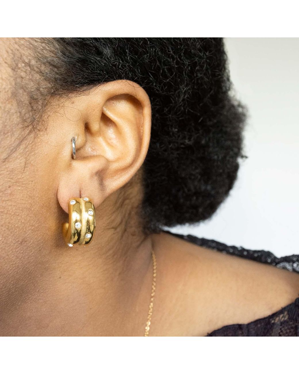 Superdivajewellery Metallic Remi Hoops