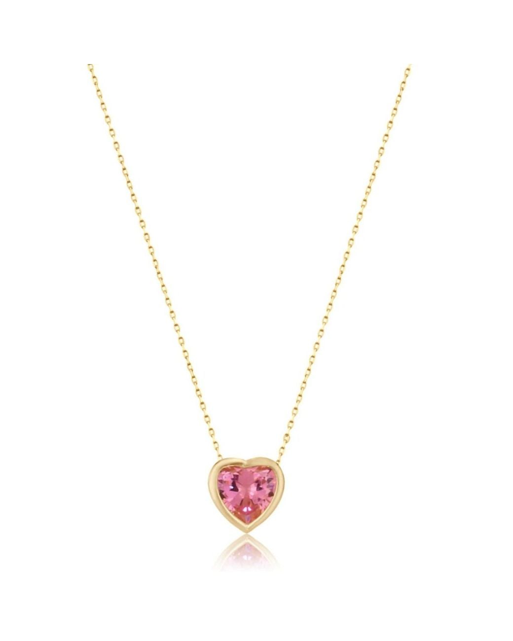 SHYMI Metallic Bezel-Set Solitaire Necklace