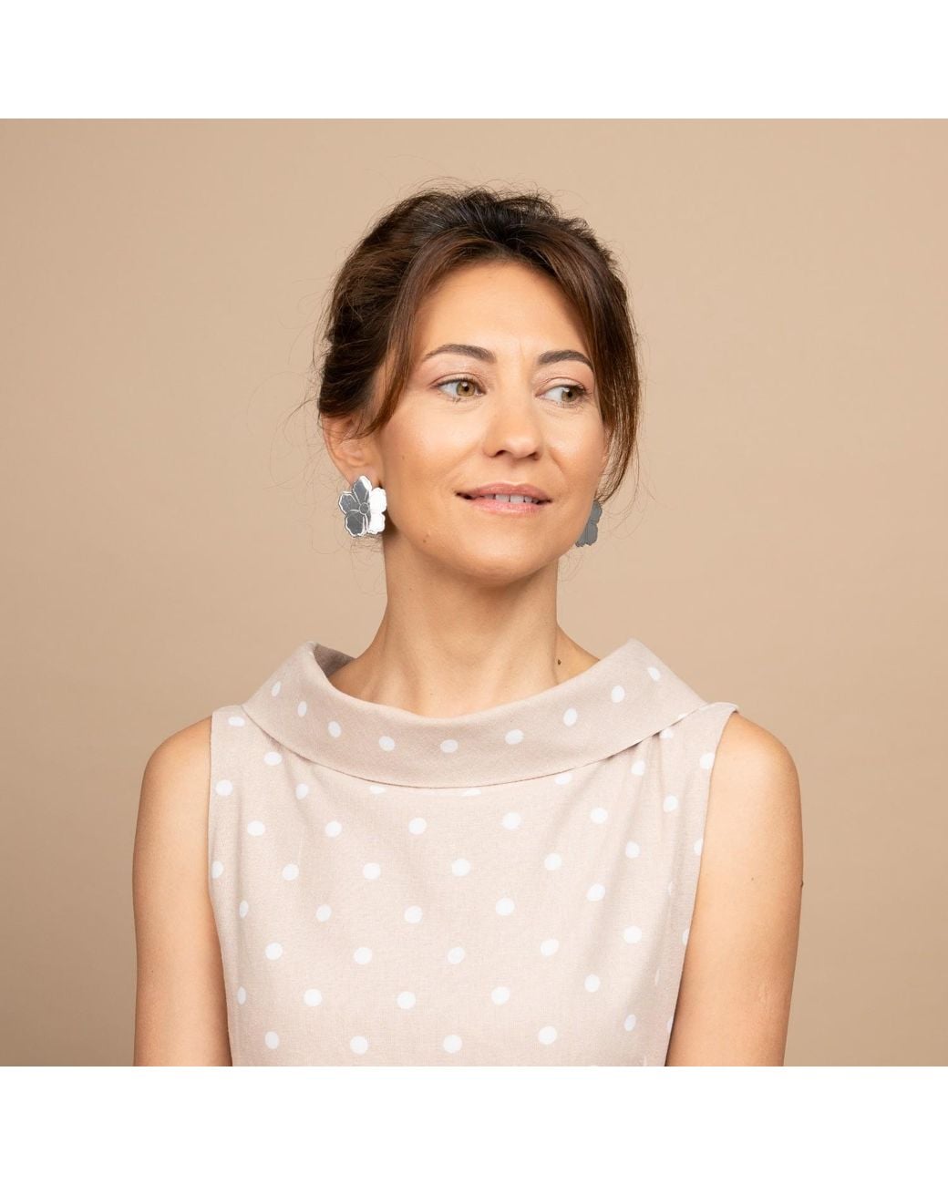 Silver Moon White Sterling Earrings – Petals