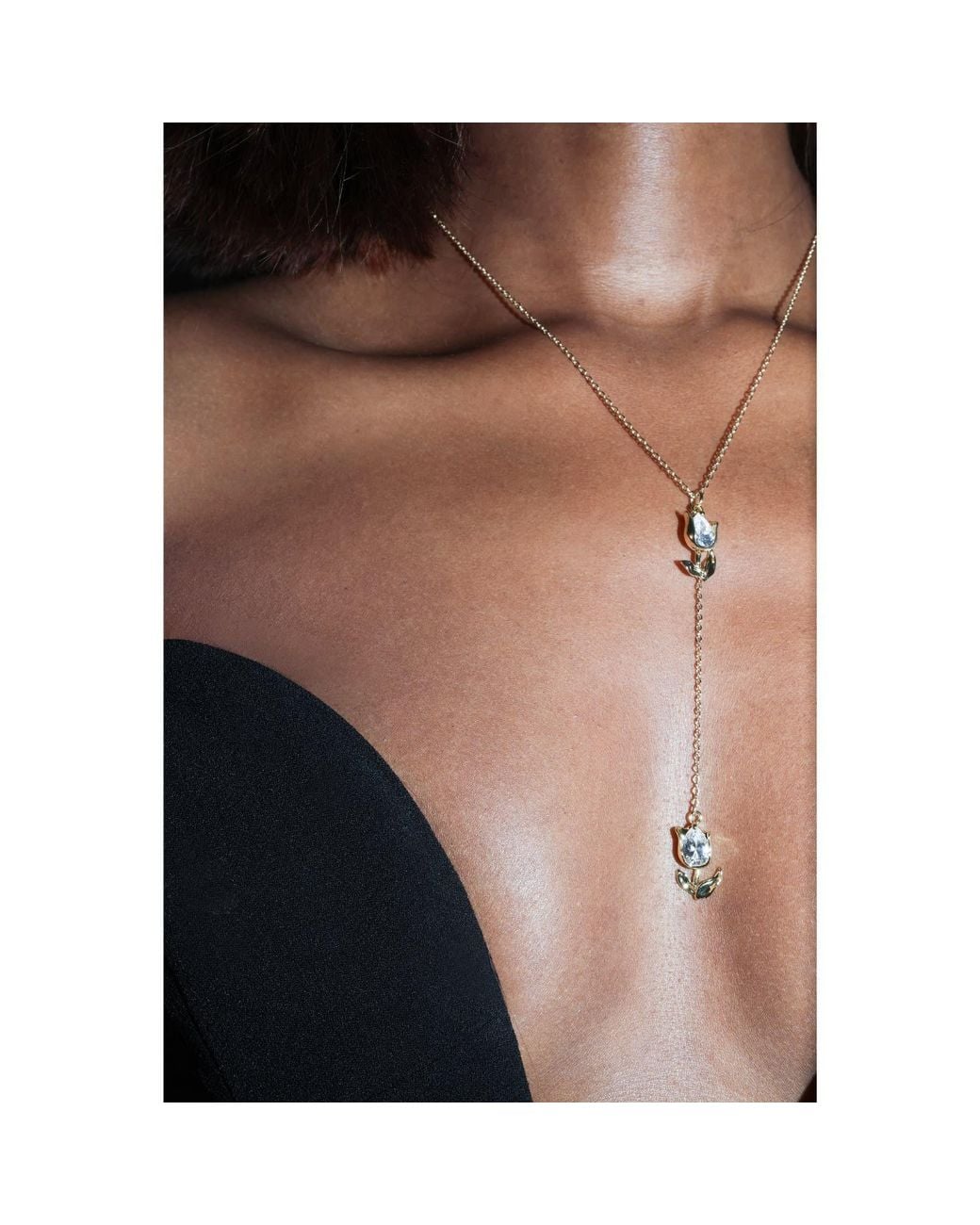 Studio Baloge Metallic Jardin Lariat Necklace