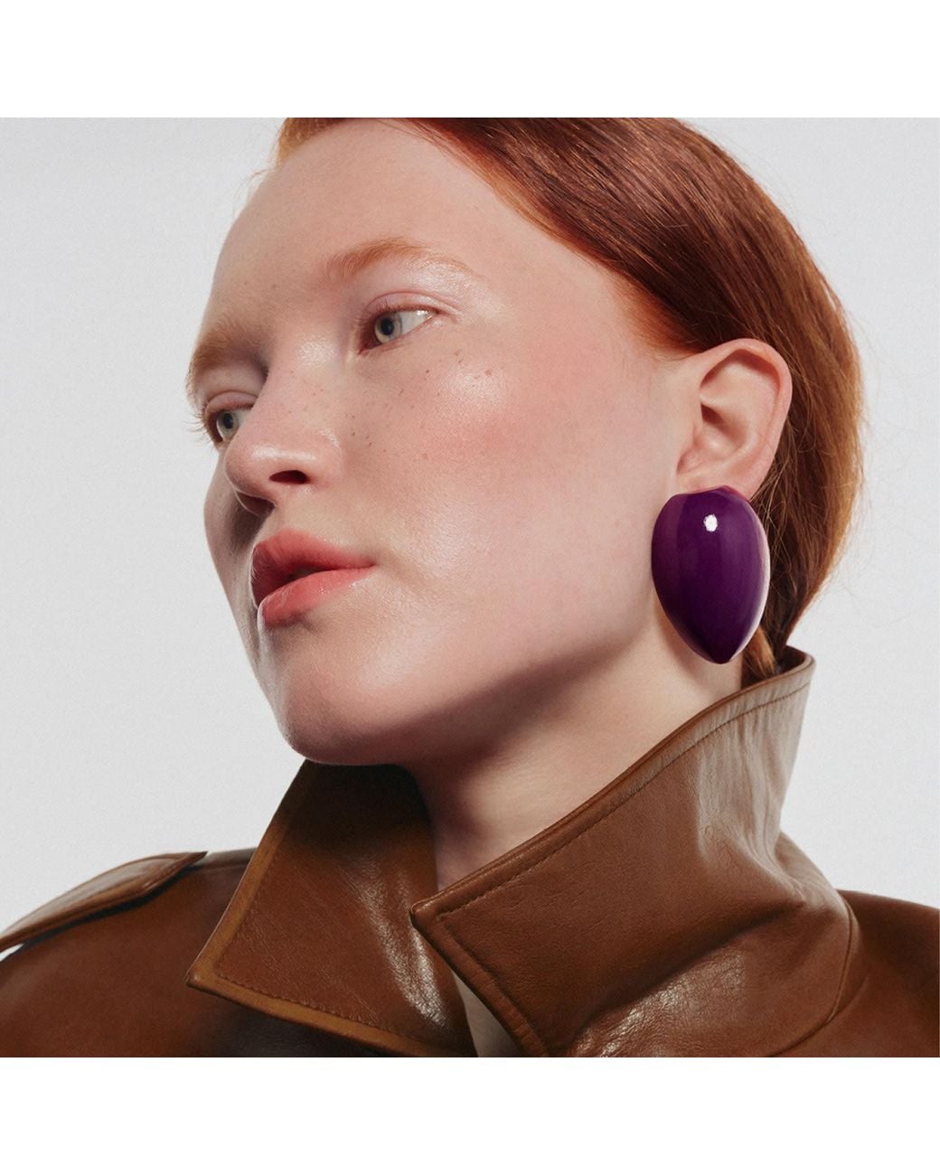 Saule Label Purple Juno Earrings