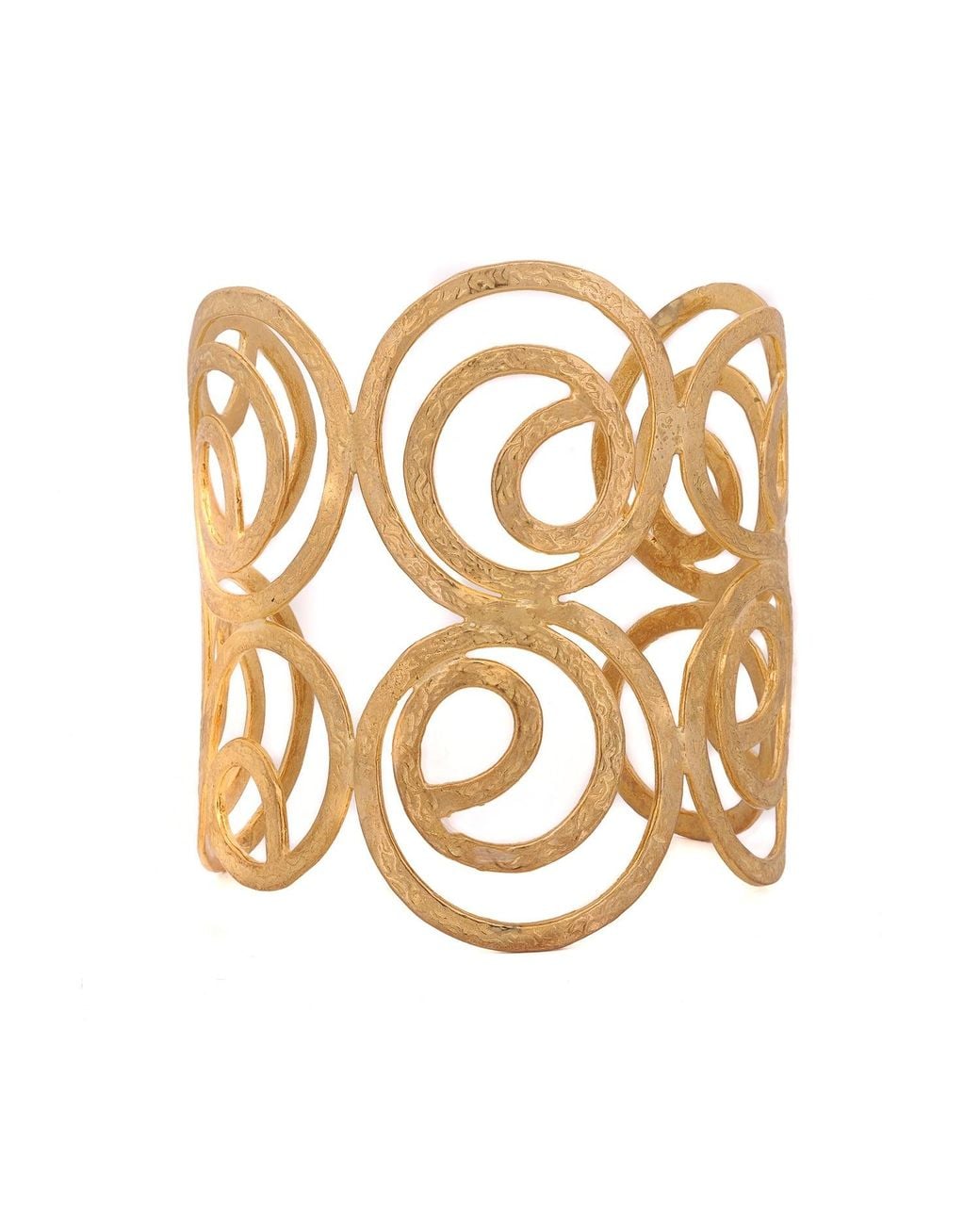 Ebru Jewelry Metallic Cleopatra En Chunky Cuff Bracelet