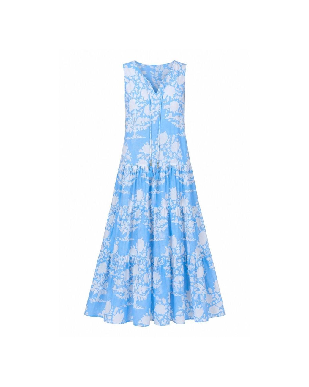 Pick Happy Relax Maxi Dress Tree Babyblue