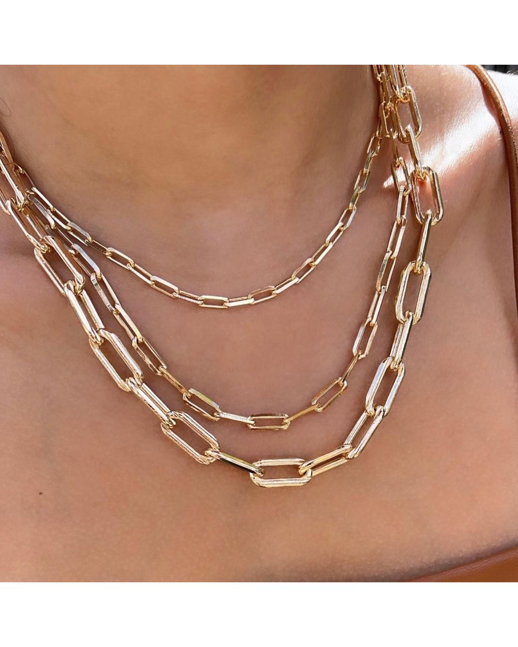SHYMI Metallic Paper Clip Five Mm Chain