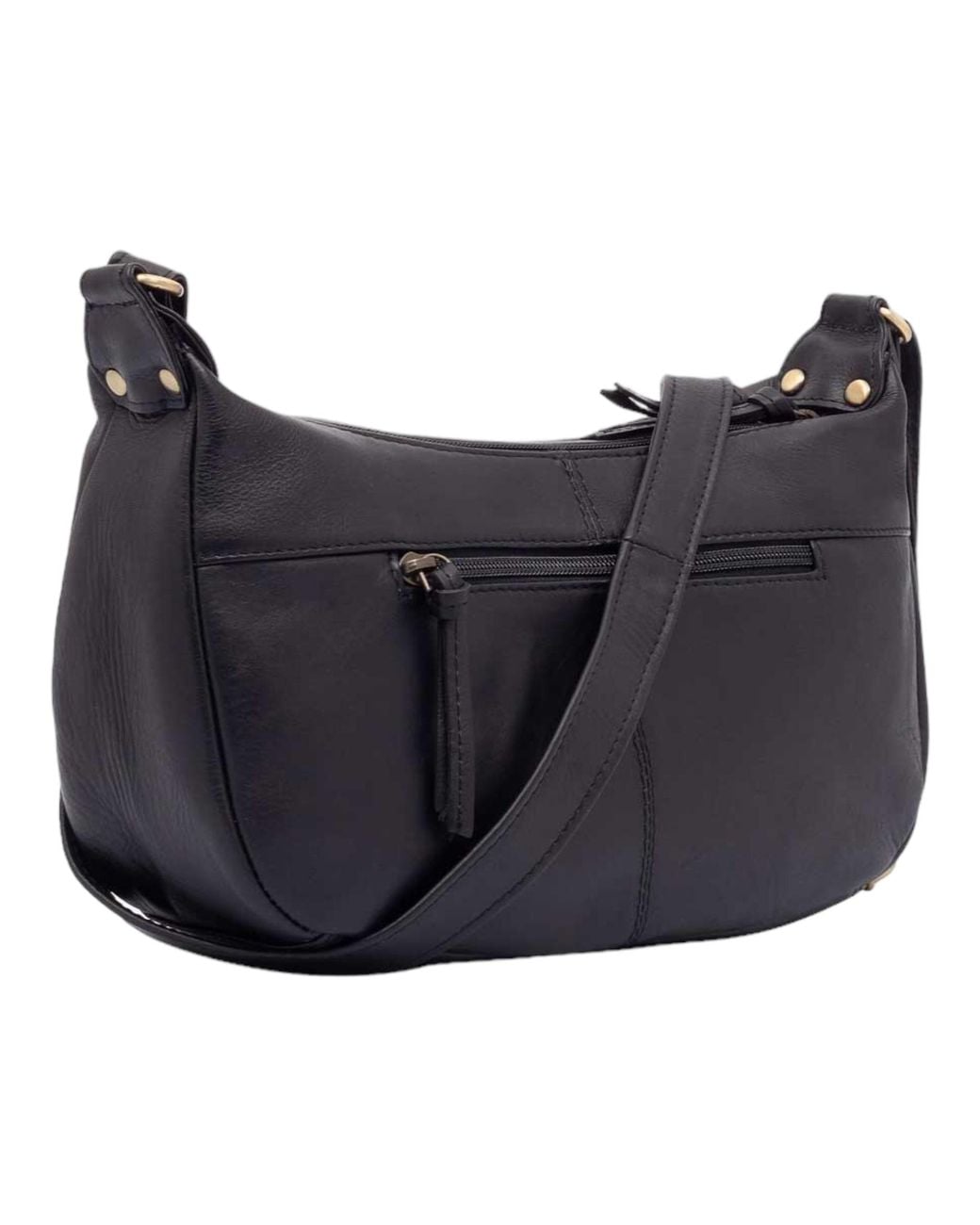 Lloyd Baker Black Dewas Leather Crossbody Bag