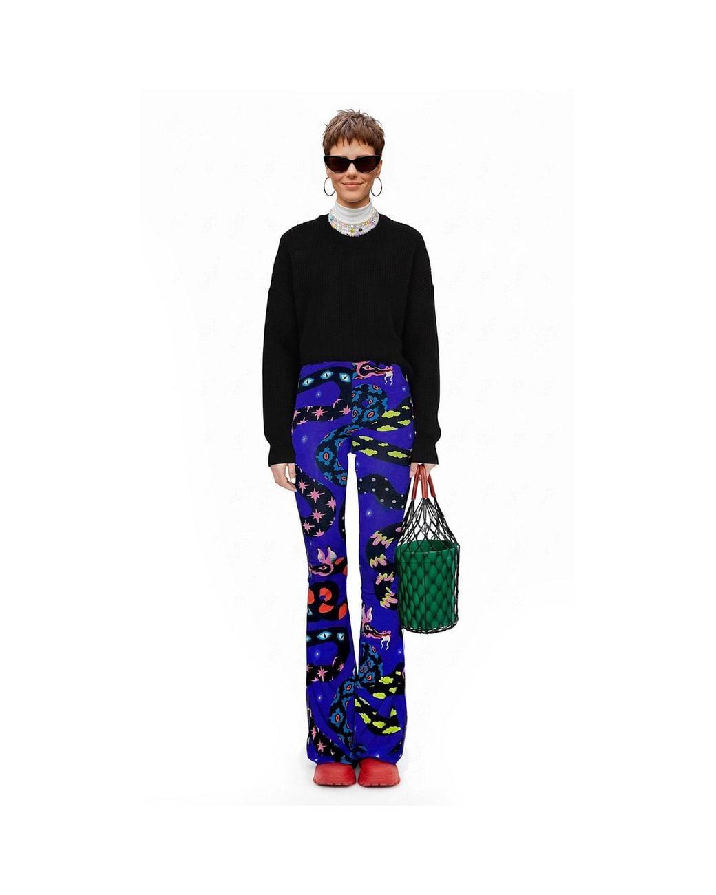 Pitaya Yoga Blue Dragon Dreams Flared Pants