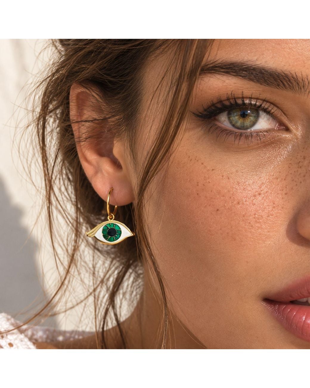 Nowart Jewelry Metallic Evil Eye Earrings