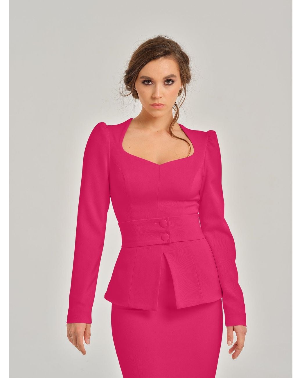 Tia Dorraine Pink Hot Two-Piece Set