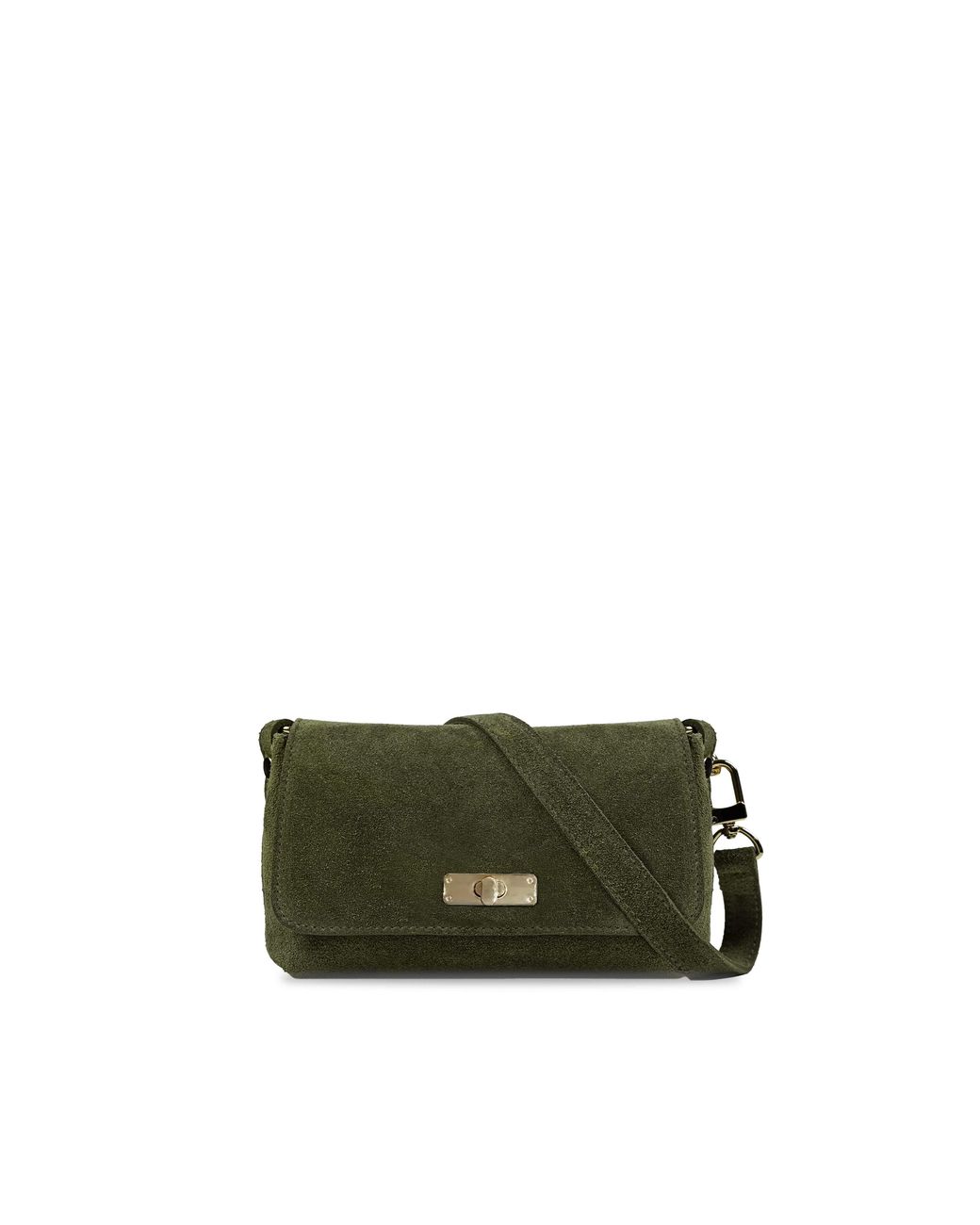 Apatchy London Green The Maisie Mini Suede Bag