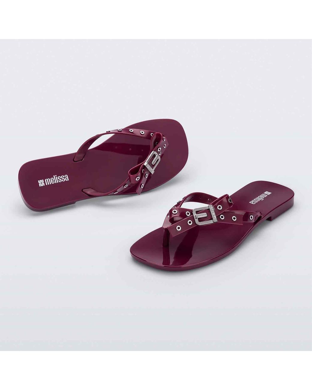Melissa Purple Harmonic Squared Flat Thong
