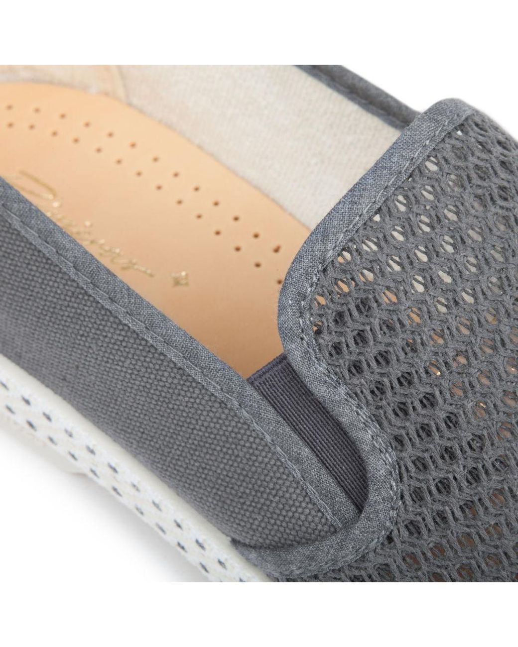 Rivieras Blue Classic Cotton Canvas Slip-On Loafer With Laces