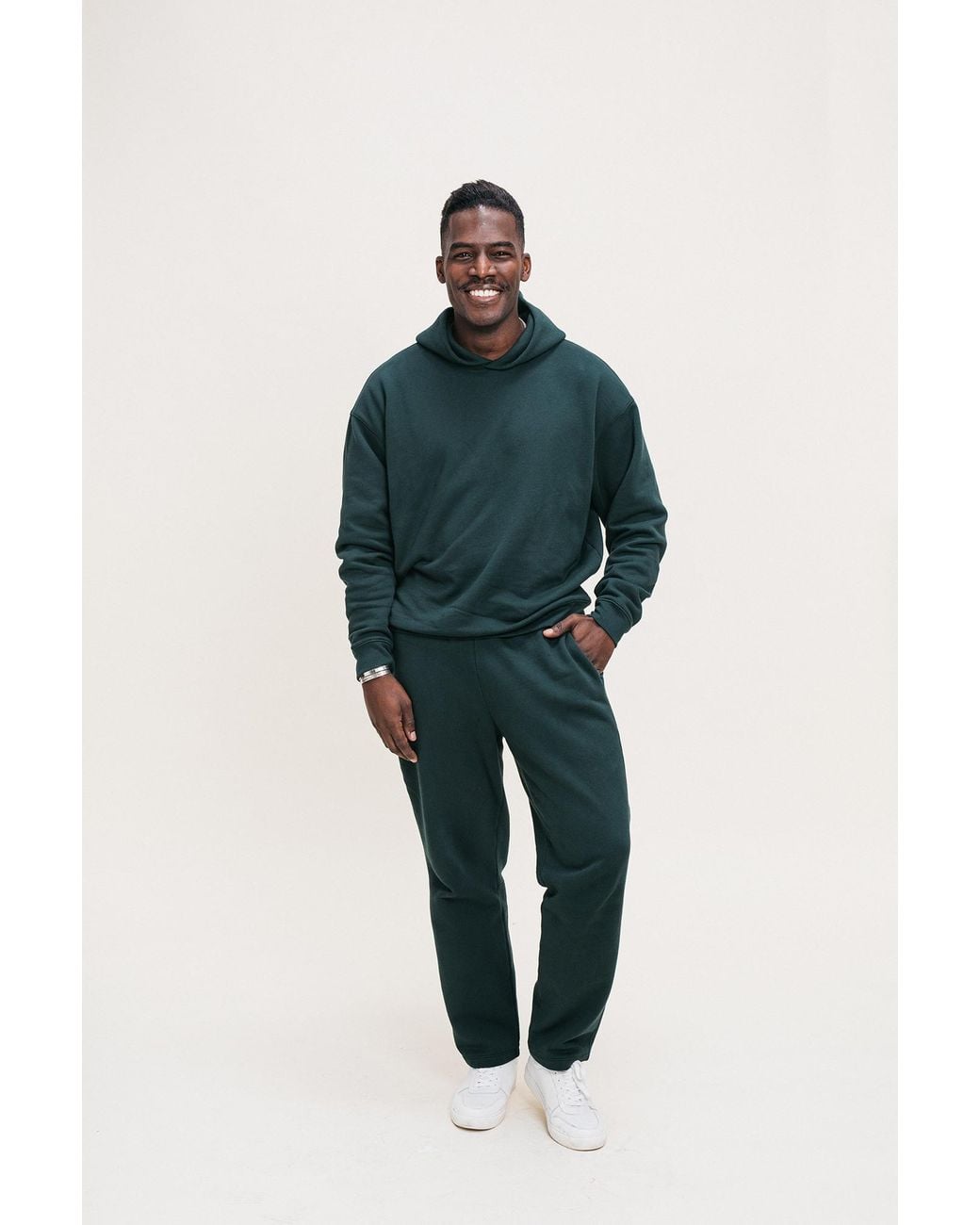 Ocio Leisurewear Green Oversized Hoodie for men