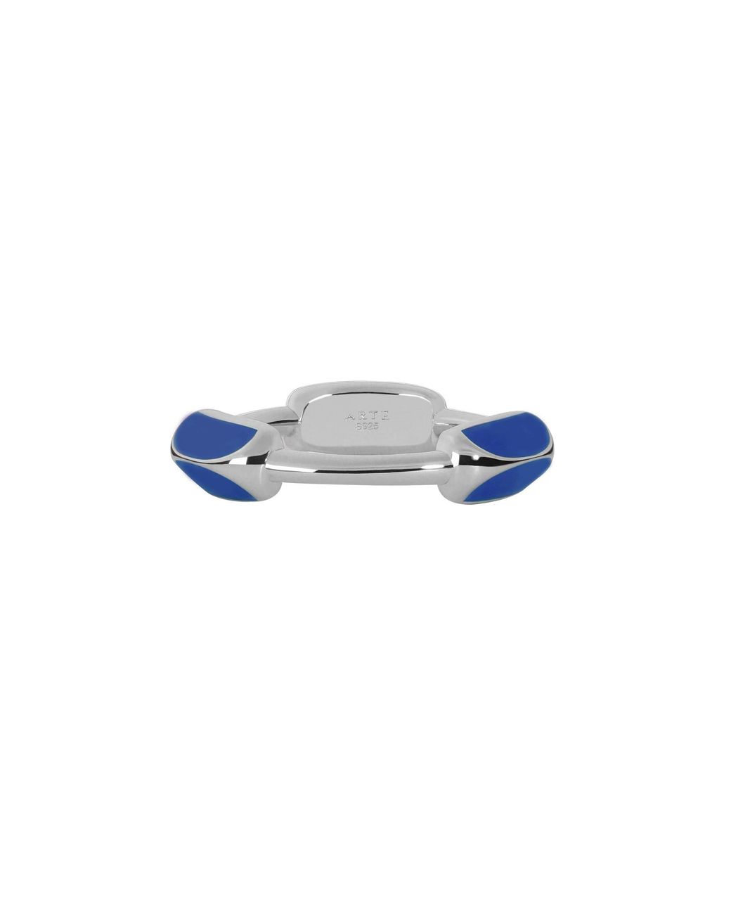 Arte Madrid Blue Toggle Sculpted Dome Ring
