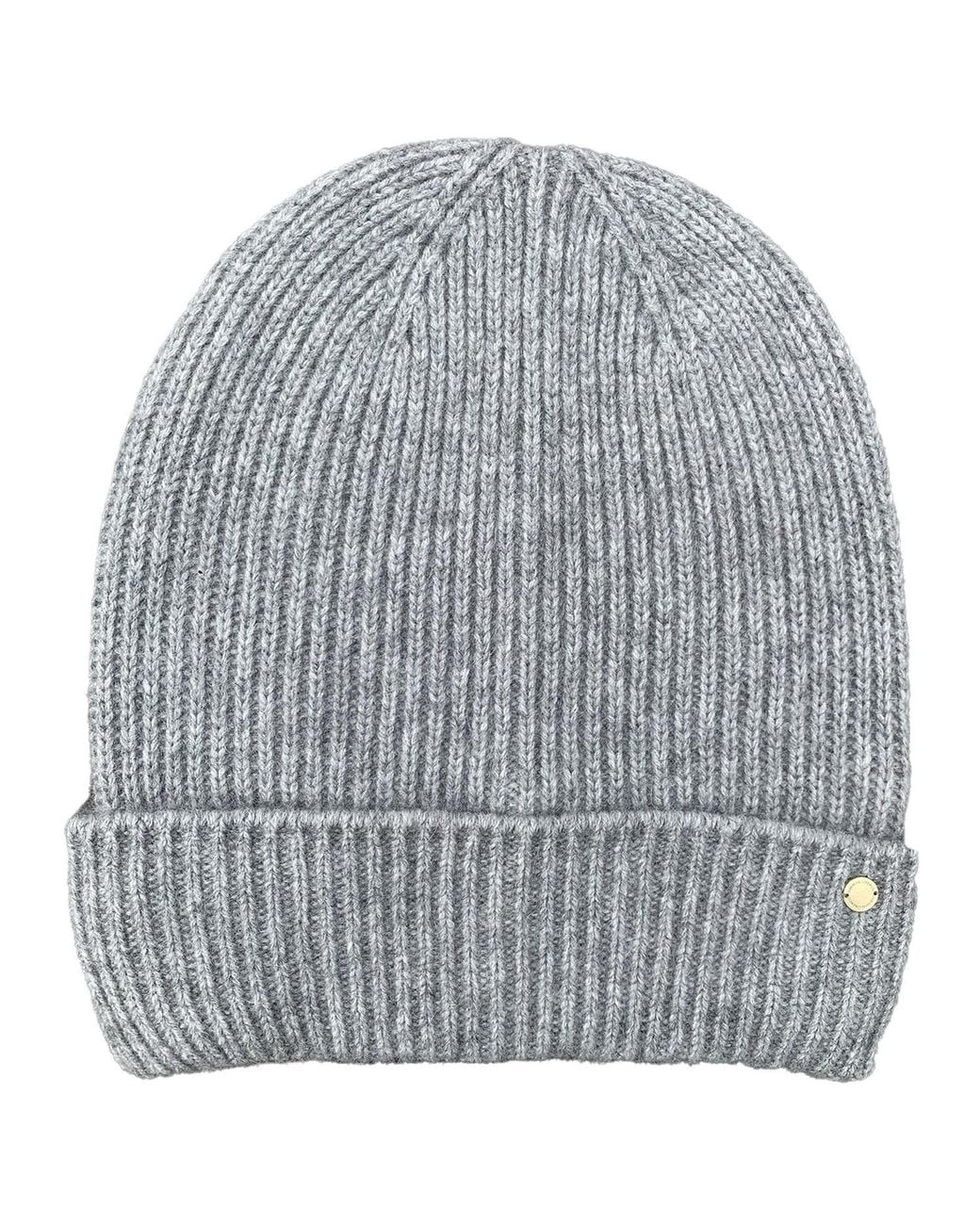 tirillm Gray Holly Rib Knitted Cashmere Hat