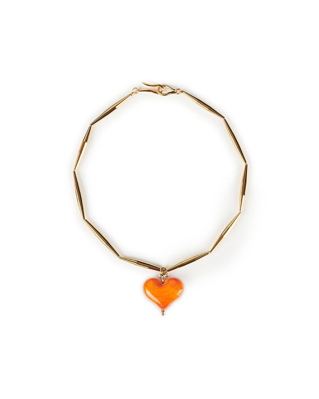 Tohum Design Metallic Cuore Necklace – Mandarin