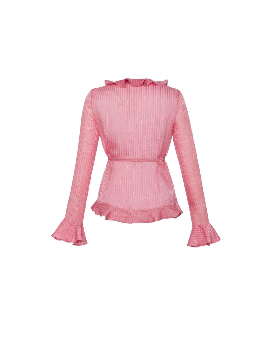 Anse Victorin Pink Lily Silk Blouse