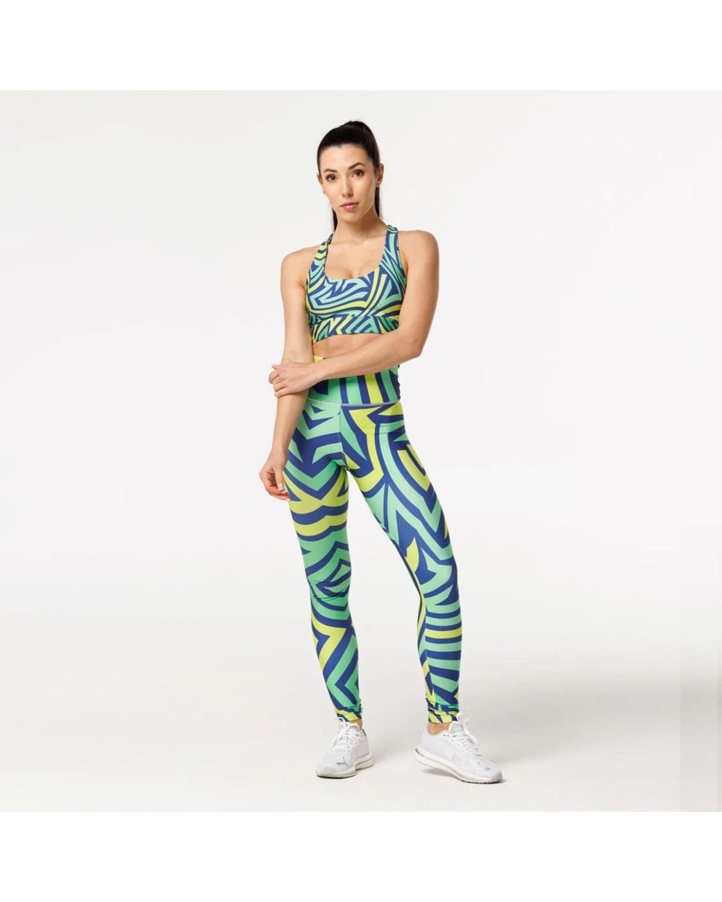 Aloha From Deer Blue Illusion Highwaist Leggings