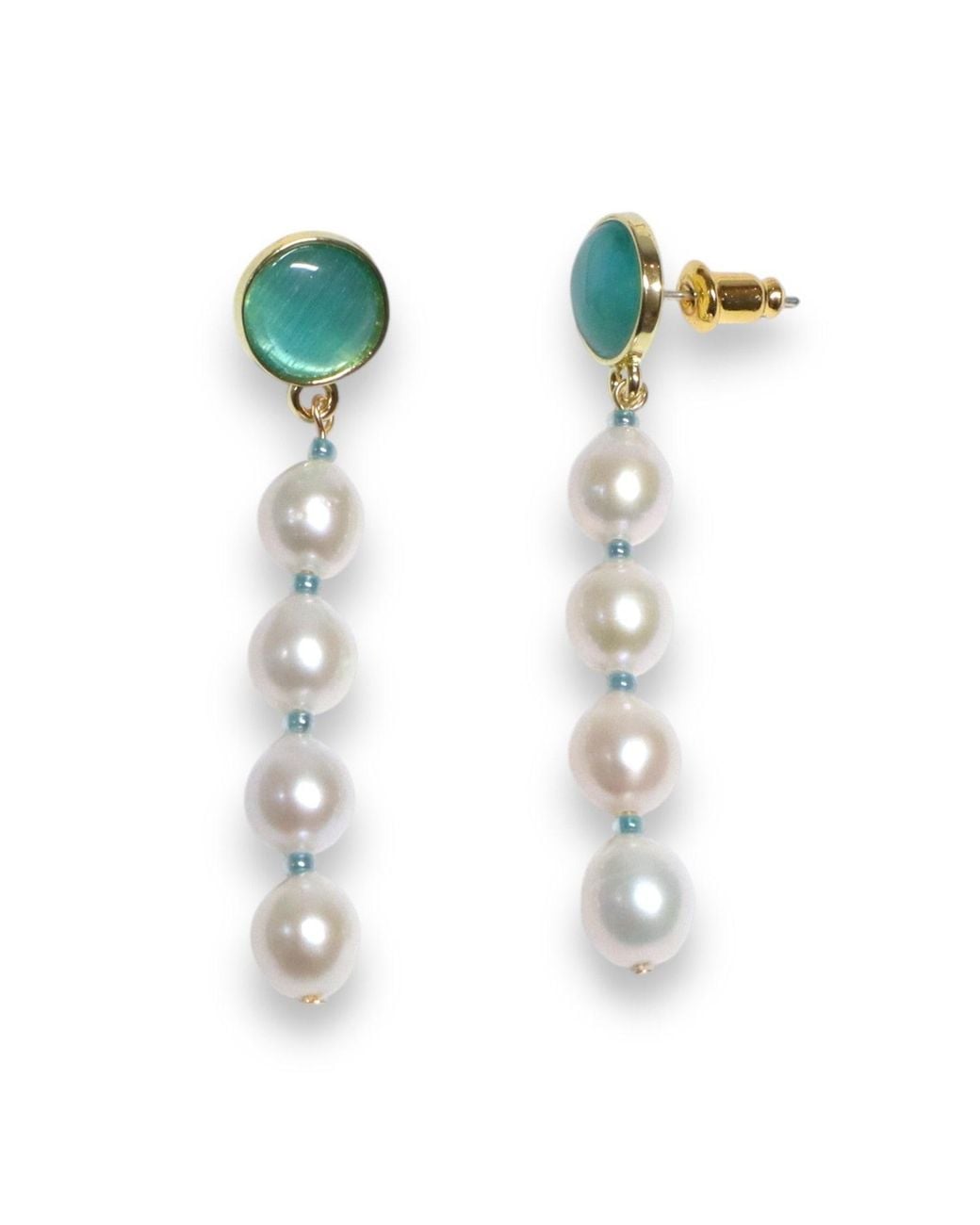Ninemoo Metallic Mermaid Tears Earrings