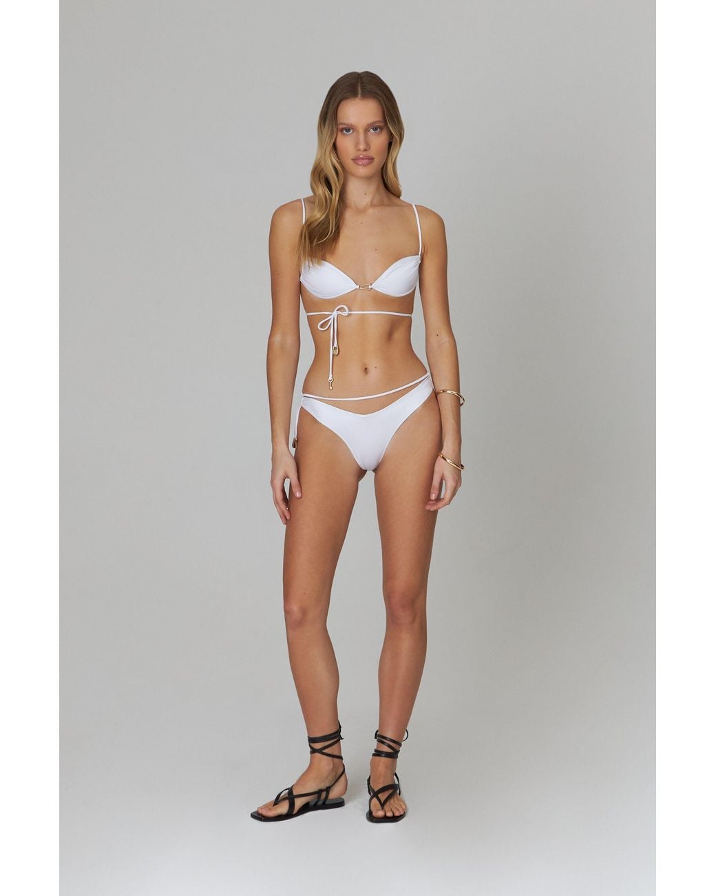 Bianca Resortwear White Lulu Swim Bottom
