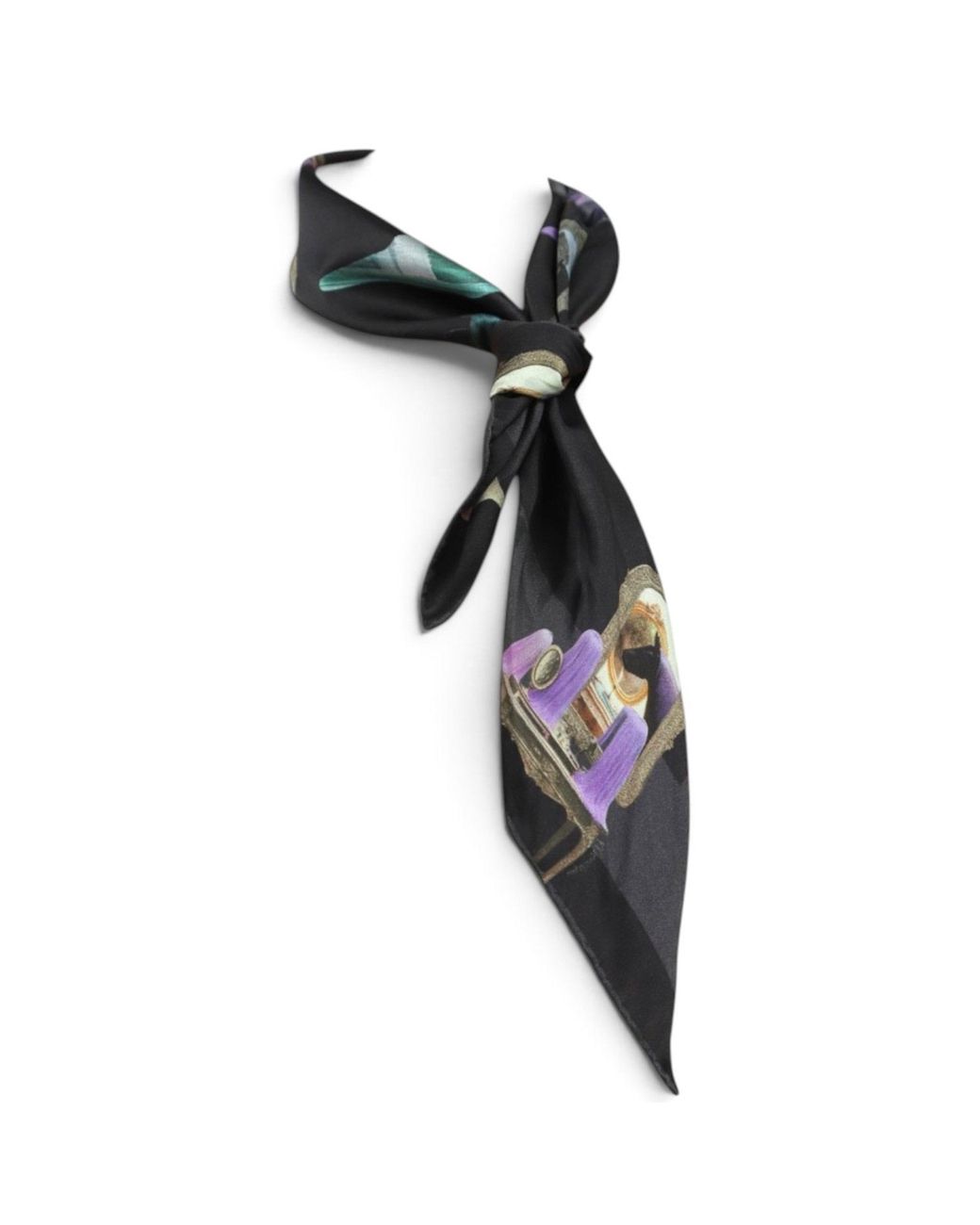 Monzlapur New York Black Horses Wear Wigs Small Scarf for men
