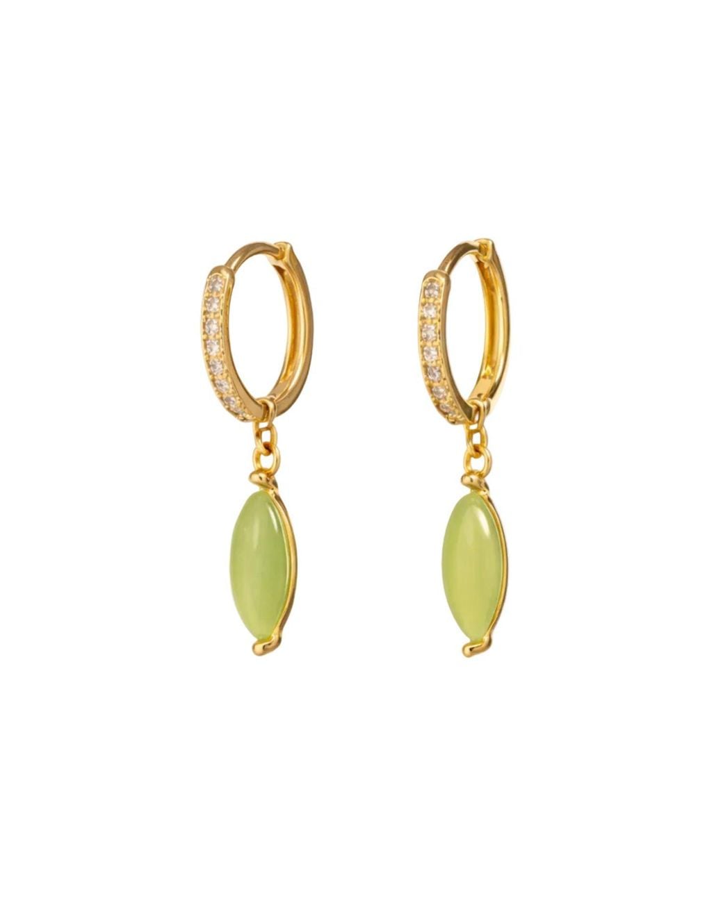 Uchi and Soto Metallic Nekomeishi Cats Eye Earrings