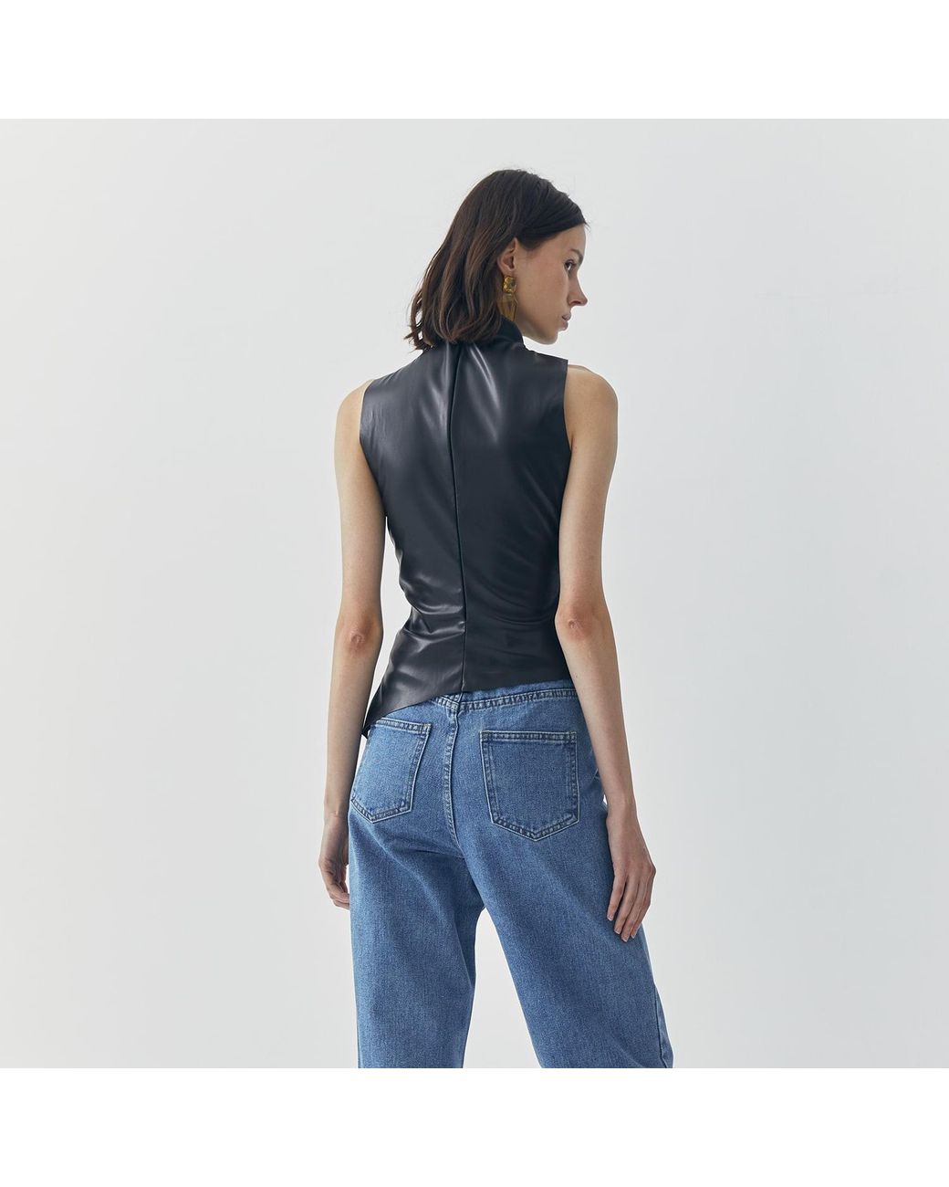 Ats the Label Black Juno Leather Tank