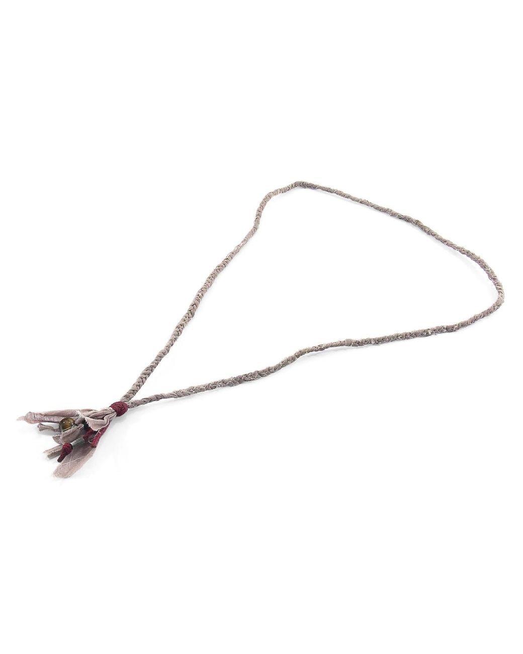 Anchor and Crew Metallic Tigers Eye Marcus, Stone & Braided Cotton Voile Skinny Necklace X Wrap Bracelet for men