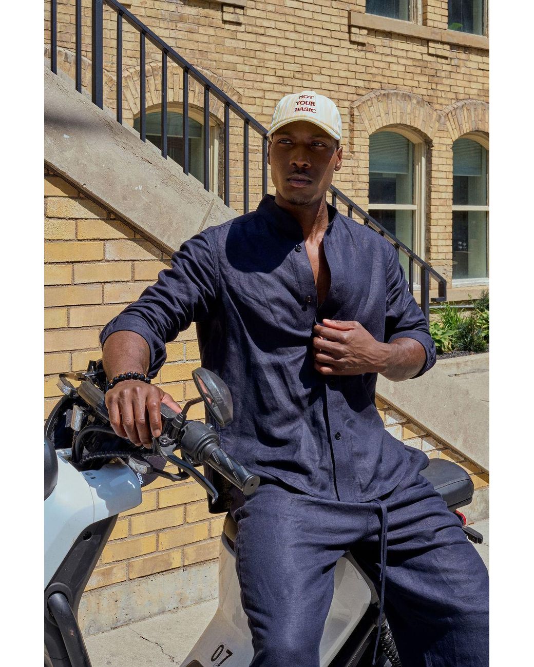 Mohala Grey Metallic Not Your Basic Cap for men
