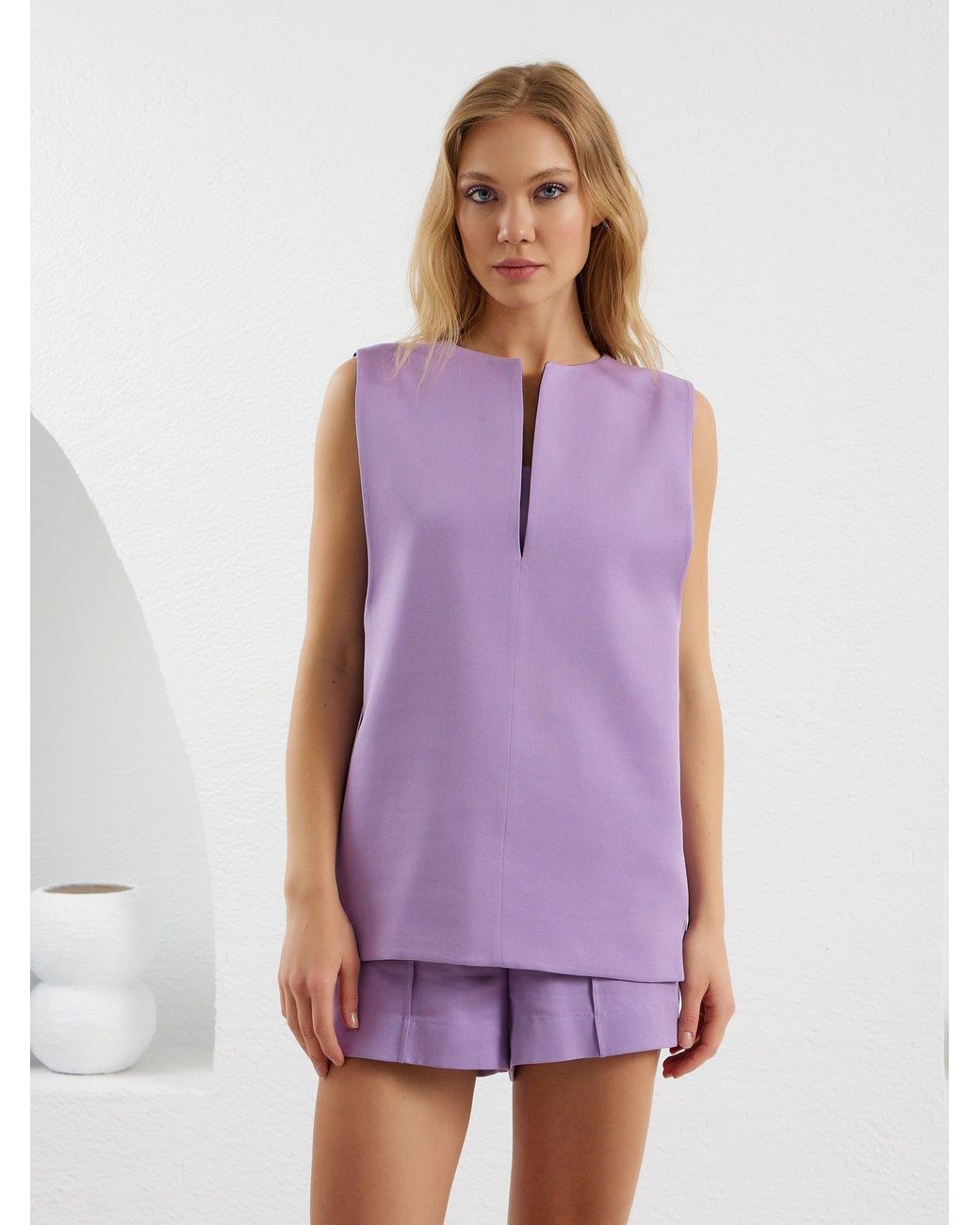 Lumina Eligma Blue The Pear Shirt