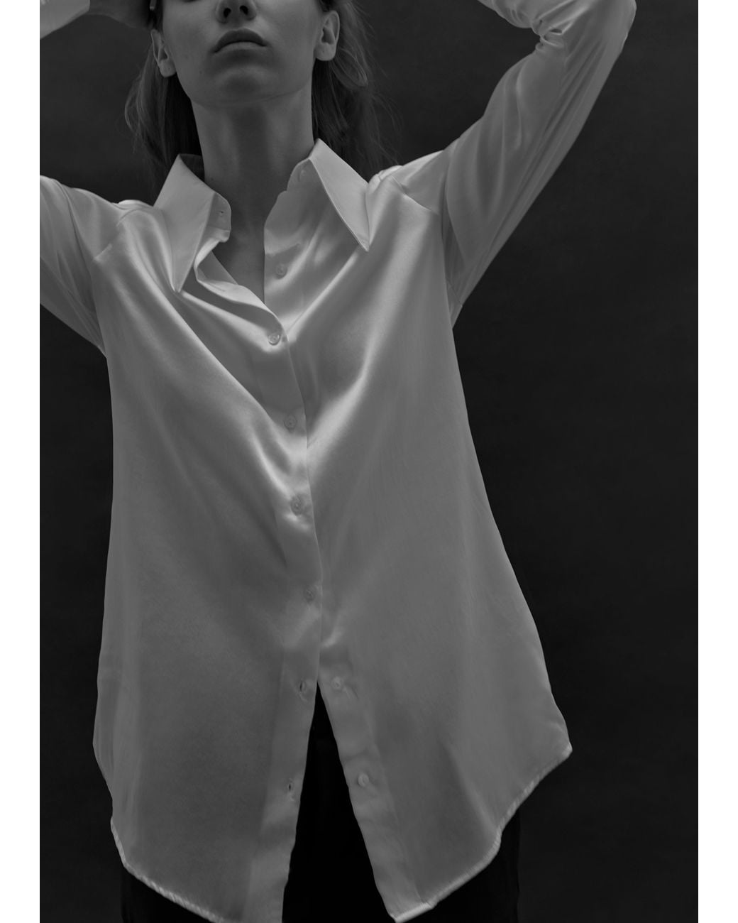 Nike White The Silk Blouse